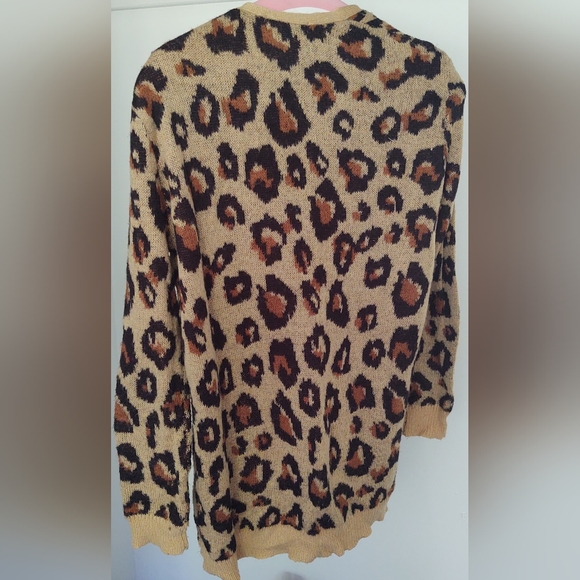 Leopard Print Open Cardigan - Picture 6 of 9